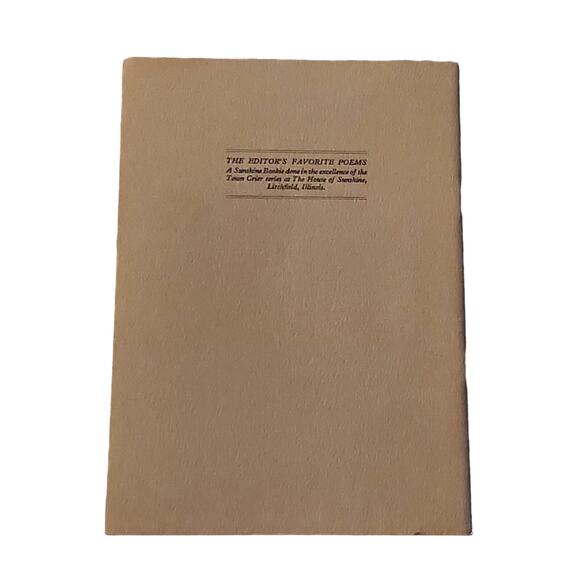 The Editor's Favorite Poems The House of Sunshine Litchfield Ill Vtg Poetry - Picture 2 of 10
